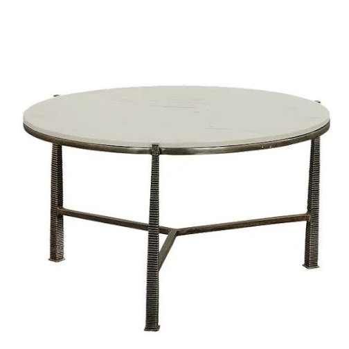 Marble Top Coffee Table NEW 31"Dx19"H