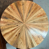 Havertys Cyrus Mango Wood Coffee Table on Casters 38Dx17.5H NEW