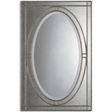 PAIR Uttermost 08055 Earnestine Galvanized Bronze Mirrors 29x44