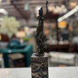 Milo Nude Bronze W/Flowing Drape 3x3x14