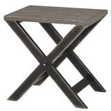 Andrew Martin Faux Shagreen Side Table 24x18x24 AS-IS