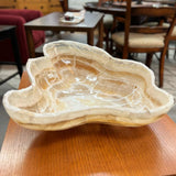 Large Organic Shaped Onyx Bowl 18.5x16x4.5