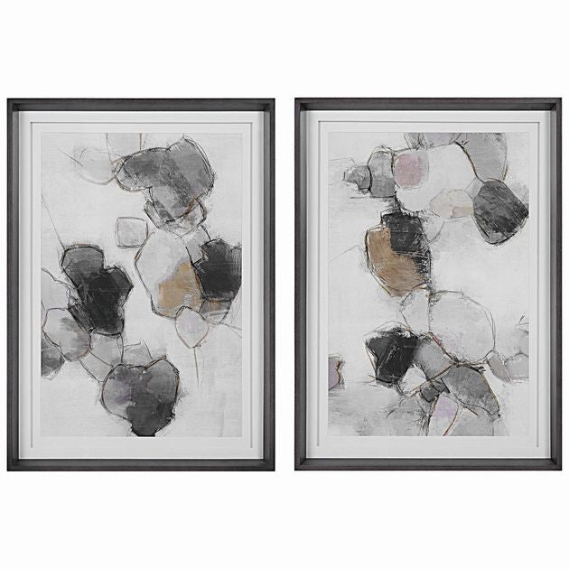 S/2 Uttermost Plunging Pastels Framed Prints 26x36