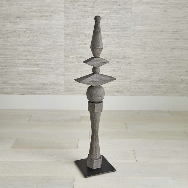 Uttermost Lineage Totem Sculpture 10x10x46