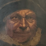 1800's Unsigned Dutch Fisherman Portrait 26x31 AS IS REPAIRED