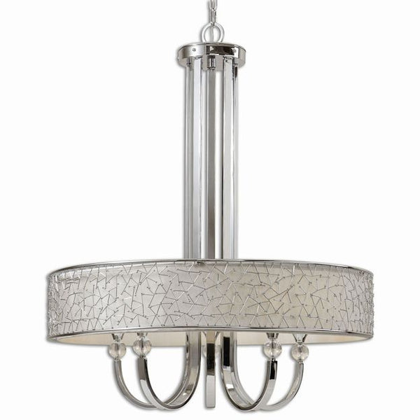 Uttermost 21233 5 Lt Nickel Brandon Chandelier 44HX36D