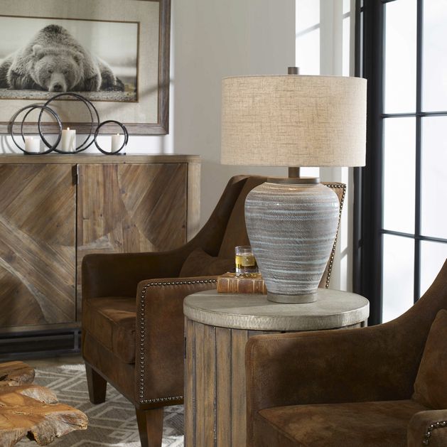 Uttermost 26228 Pelia Table Lamp 28H, Shade 10HX17D