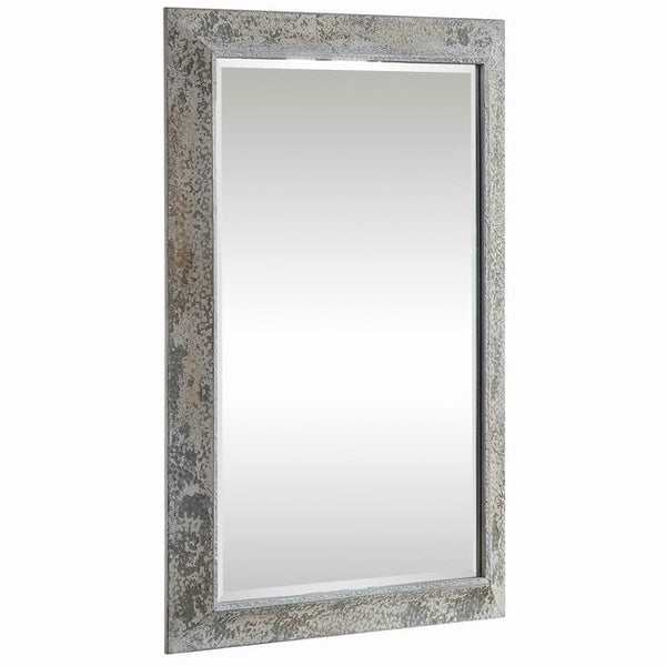 Uttermost 09566 Raffi Antiqued Aged Silver Mirror 30WX42HX2D