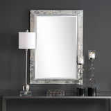 Uttermost 09566 Raffi Antiqued Aged Silver Mirror 30WX42HX2D