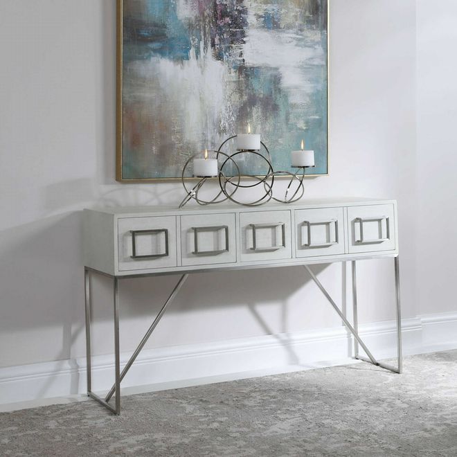 Uttermost 24954 Abaya Console Table NEW 54x14x32