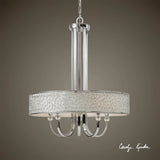 Uttermost 21233 5 Lt Nickel Brandon Chandelier 44HX36D NEW