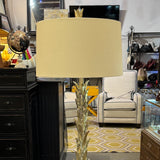 The Natural Light Caesar Champagne Finish Floor Lamp 64"