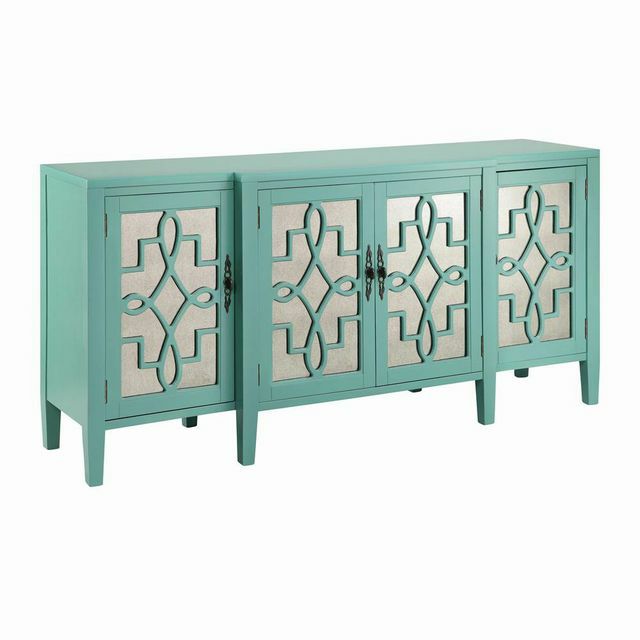 ELK Home 13151 Lawrence Turquoise Cabinet 72x19x34 NEW