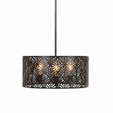 Uttermost 22157 Myrtle 3-Lt  Rubbed Bronze 20" D Outdoor Pendant Light